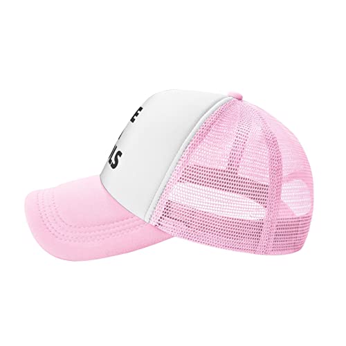 PAUPPY I Pee in Pool Pink Mesh Baseball Cap for Boys Girls Summer Trucker Hat Baseball Hats Running Hat Summer Hat3