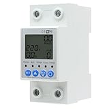 JOYELEC Wifi intelligente Contatore Energia Elettrica,Misuratore di Consumo 63A 220V,monitoraggio in tempo reale，Funzione di interruttore temporale，Protezione da sovratensione e sottotensione