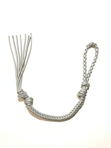 riding quirt hand braided silver grey riding crop