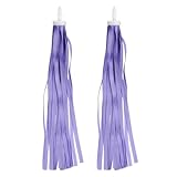 PATIKIL Bike Streamers, Colorful Scooter Handlebar Tassels Grips Ribbon Accessories Decorations for Bicycle Tricycle Handles, Purple