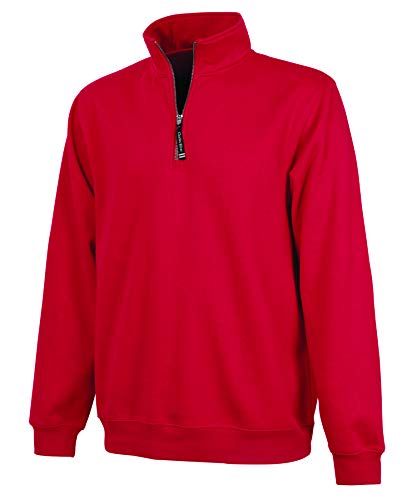 Charles River Apparel Charles River Men's Quarter Zip Sweatshirt Red 4XL