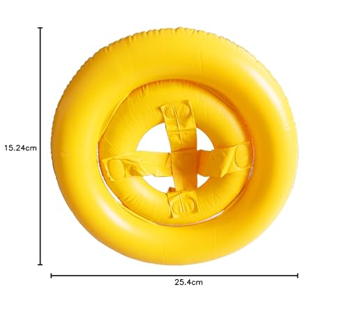 Intex Leg Holes & Saddle Style Seat Baby Float, Yellow