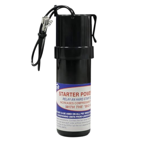 FRIOCASA SPP6 Hard Start Kit for Air Conditioner, Replacement 115V Thru 288VAC, Hard Start Capacitor Units from 4,000 to 120,000(1/2 Thru 10H.P.),Increases Compressor Torque 500%
