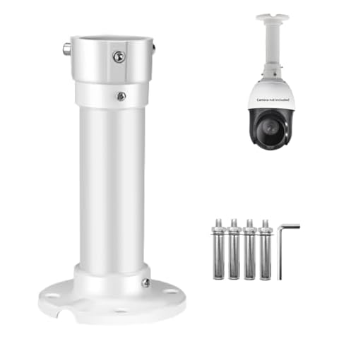 CCTV Security Camera Pendant Wall Ceiling Mount Bracket, I-Type Dome PTZ Camera Universal Camera Wall Mounting Bracket for CCTV Surveillance Camera/IP Camera (20x11cm Ceiling Mount) Cover
