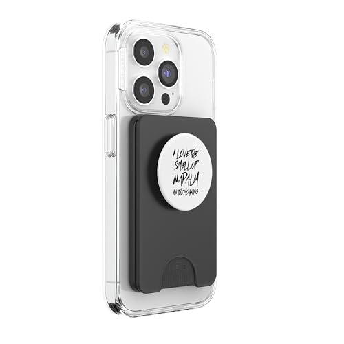 Texte Amusant Disant « I Love The Smell of Napalm in The Morning » PopSockets PopWallet pour MagSafe – vue 4