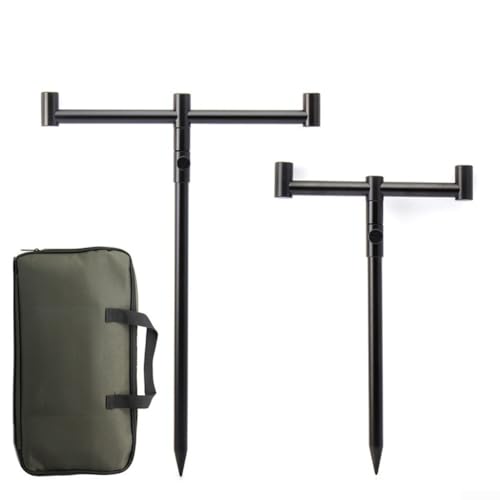 【Regolabile e 】 Il set di buzz bar per pesca alla carpa offre funzioni regolabili, con pioli BS05 larghezza di 21 cm e dimensioni del singolo palo che vanno da 29 a 49 cm. La larghezza del piolo BS06 è di 31 cm e la dimensione del singolo palo può essere regolata da 39 a 70 cm. Ciò consente flessibilità e adattabilità a diversi scenari di pesca.