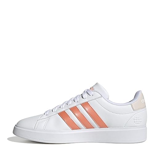 adidas Grand Court 2.0, Zapatillas Deportivas Mujer, Multicolor (Cloud White Coral Fusion Wonder Quartz), 38 2/3 EU