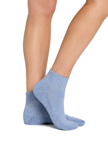 Skechers Women's 10-Pack Half Terry Classic Quarter Crew Socks, Comfort-Fit & Cushioned Footbed3