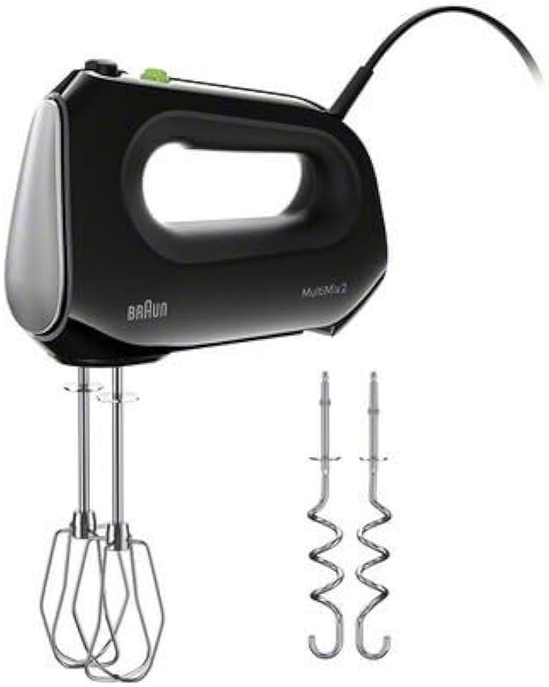 Braun Multimix 2 Hand Mixer Black - beaters, dough hooks Braun Multimix 2 Hand Mixer Black - beaters, dough hooks