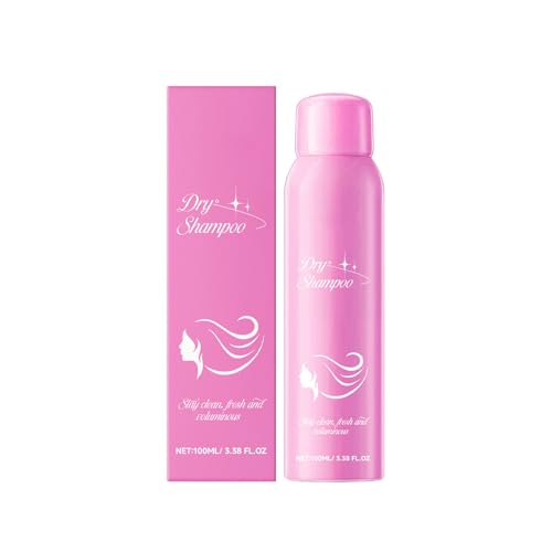 Champú en seco Lazy Hair desengrasante en espray de peinado de larga duración, refrescante, 100 ml, HzN885 (4,8 x 4,8 x 18,3 cm)