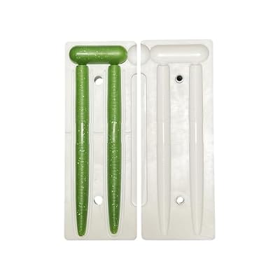 Fishing Lure Molds Soft Plastic Lure Making Kit, Injection Molds for Soft Plastics, Worm/Paddle Tail/Shrimp DIY Bass Lure Mold