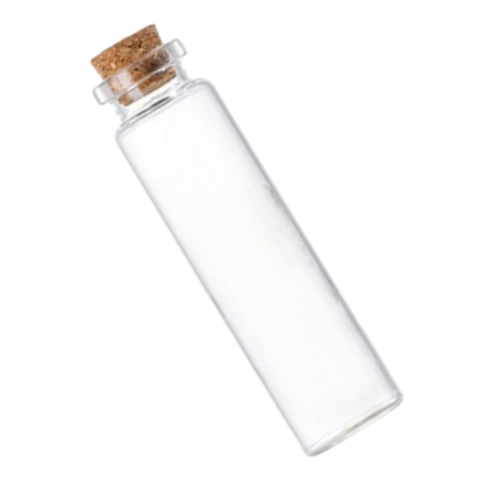 EJvkrbtx Clear DIY Decoration Empty Drift Mini Glass Bottle with Cork Stopper (5-30ml)(20ml)