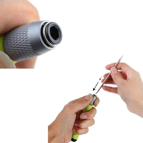 Image of 6 in 1 Reversible Precision Screwdriver Tools Kit with Phillips PH00 PH0 PH1 Torx T8 T10 Slotted for Mobile Phone, iPhone, Tablet, Laptop and Smart Gadgets (Multi Color)