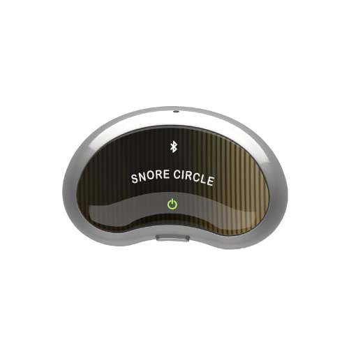 SNORE CIRCLE Smart Throat Anti Snoring Device Plus - Effective Snoring Solutions Snore Reduction Sleep Aids with Sleeplus APP Analyzes Sleep and Snoring Data