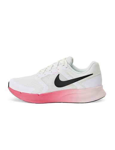 Nike Women's Run Swift 3 Road Running Shoes, White/Black-Pearl Pink-Peony, 8.5