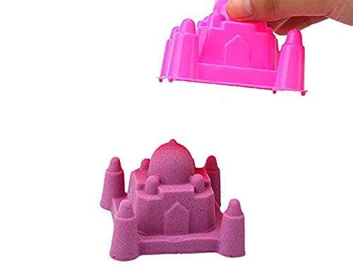 Image of Sand Activity Play Set Natural Sand Kit | Kids Activity Toys Craft Art Soft Sand Clay Toys Boys & Girls with Mould Toys - (1 KG in Rectangle Bucket Assorted Color)