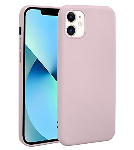 Image of VONZEE Liquid Silicone, Microfiber Shockproof Slim Back Cover Compatible for iPhone 11 6.1 inch, (Lilac)