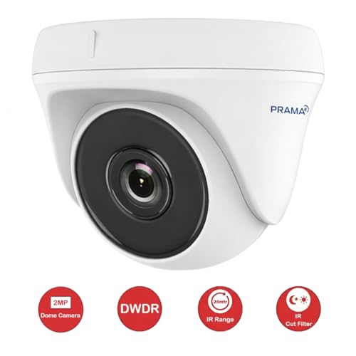 Image of PRAMA PT-HTD700E-NTP 2MP Turret Camera | Included PVC Stickers