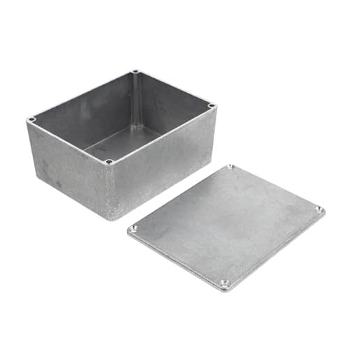 TOYZFRIENDY アルミ製ギターエフェクターケース 銀色 耐久性と防錆加工 ペダル用エンクロージャ 実用的で滑らかな仕上げ