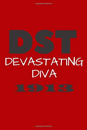 DST Devastating Diva - Delta Sigma Theta - Greek Journals - Divine 9: 6x9 Blank Journal/Notebook