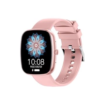 Smartwatch HZ-139 1.83" com Chamadas Bluetooth, Notificações, Esportes, Tela Full Touch, à Prova d’Água, Android e iOS(Rosa)