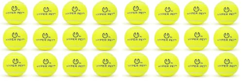 Image of Hyper Pet Tennis Balls for Dogs, 24 Pack 2.5 Inch with Mesh Bag, Durable