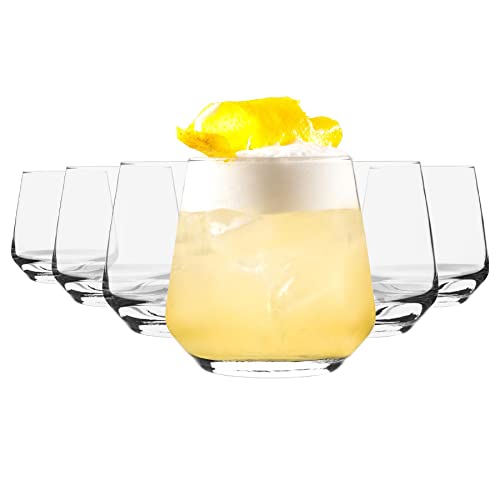 Argon Tableware Tallo Tumbler Glasses - 345ml Clear Drinking Glass Set for Water, Whisky, Cocktails, Juice, Beer and Soft Drinks - Durable Straight-Sided Glassware for Home, Kitchen, Bar or Restaurant