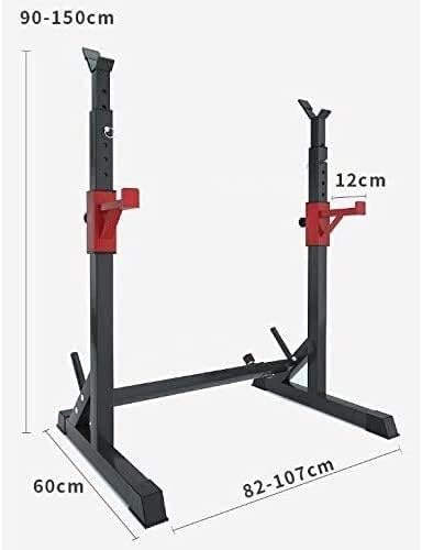 Barbell Stand Weight Lifting Rack Gym Family Fitness Pull-Up Bars Bench Press Multifunctional shelf Adjustable bracket Squat rack Men's fitness barbell rack Home indoor gym Strength training stan