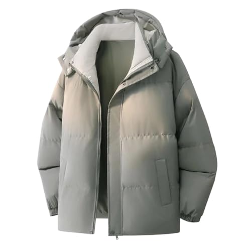 Veste en coton pour homme à capuche bicolore décontractée - 2