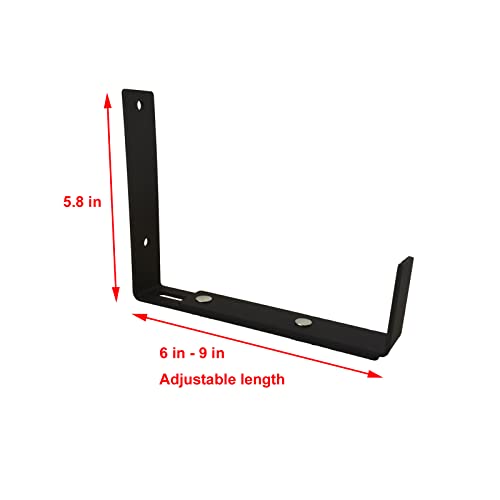 4-Pack Adjustable Planter Box Bracket,Flower Window Box Bracket,Planter Shelving with Adjustable Size The Width of The Bottom of The Planter Box by TINGYU - Image 2