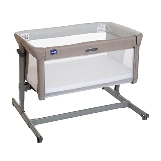 Chicco Next2Me Dream EVO Cuna de Colecho Eco+ para Bebé con Colchón, Función de Mecedora, Lateral Deslizante, Altura Ajustable, Ruedas y Bolsa de Viaje 0-6 meses, Color Marrón (Beige Re Lux)