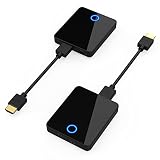 hdmi 2.0 transmitter ic Leicht und tragbar --- Unser kabelloser HDMI Video Transmitter Receiver kann 1 Sender und bis zu 4 Empfänger gleichzeitig verbinden, dieser kabellose HDMI Extender wiegt nur 0,6 lbs. Er ist leicht zu transportieren und kann überall und zu jeder Zeit verwendet werden. Das macht es einfacher, Inhalte in großen Konferenzräumen zu teilen.