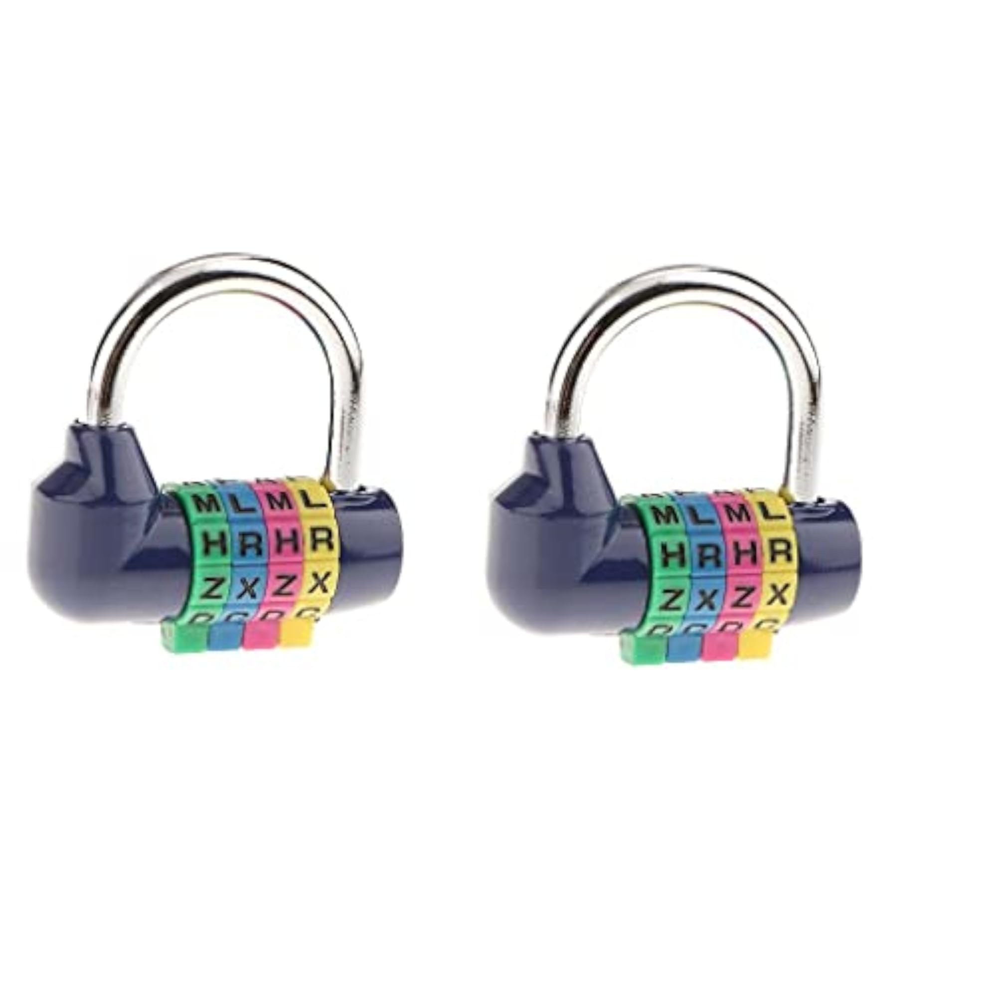 2 Pieces 4 Digit Dial Combination Padlock