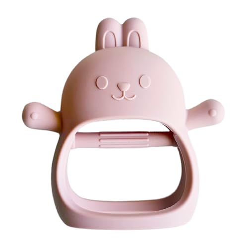 (バーピー) かみかみウサ 【キッズデザイン賞受賞】 歯固め シリコン おもちゃ 落とさない 歯がため 安心素材 はがため 赤ちゃん 新生児 ベビー ファーストトイ うさぎ BPAフリー 乳児 ギフト 出産祝い 0歳 1歳 (ピンク)