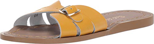 Salt Water Sandal by Hoy Shoes Girl's Classic Slide (Little Kid) Mustard 13 Little Kid M