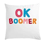 Photo Gallery atprints ok boomer funny colorful meme graphic cuscino bianco 40x40cm Photo Gallery atprints ok boomer funny colorful meme graphic cuscino bianco 40x40cm