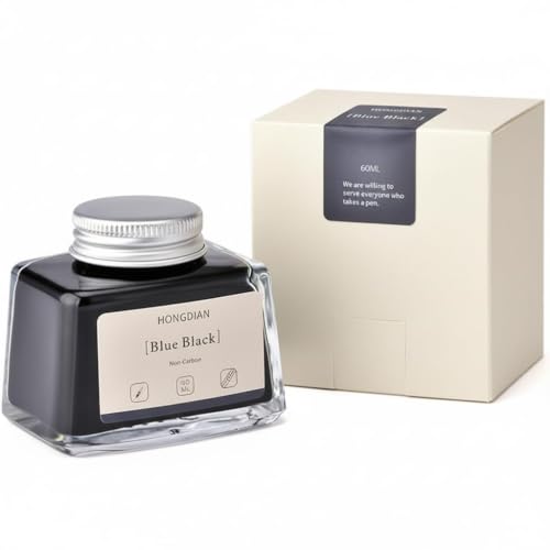 Image of HONGDIAN, Ink Bottle - Non Carbon | Blue Black | 60ml Premium Writing Ink.