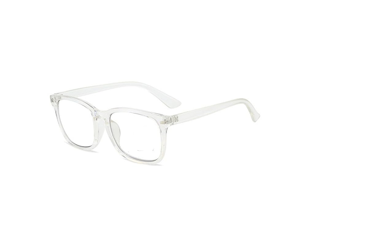 Kexinsuo Men's Transparent Blue Light Blocking Multi-Focus Reading Glasses For And Wo (, 3X)