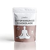 EntspannungsSchokolade - Kakao mit Baldrian Ashwagandha und Gaba - Trinkschokolade ohne Zucker - Entspannung Geschenk für Frauen und Männer - Heiße Schokolade - Geburtstagsgeschenk