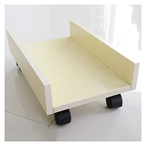 Soporte para CPU tipo carrito con 4 ruedas caster, estante protector para torre de PC, base para computadora (modelo A)
