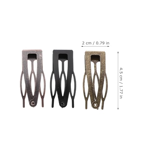 Pinces à cheveux métalliques colorées : mini barrettes à pression résistantes et légères - 6