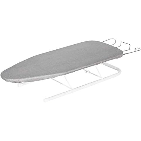 STORAGE MANIAC Tabletop Ironing Board with Iron Rest, All-Iron Frame & Silver Metallic Cover for Faster Ironing Cover
