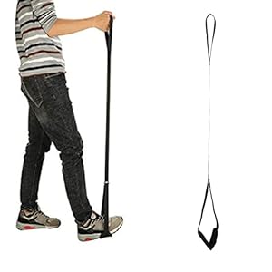 Stijve beenlifter, beenriem met webben lussen voor hand en voet, gemakkelijk te gebruiken beenlift Assist & Riser voor in- en uitstappen van bedden, auto’s, rolstoelen