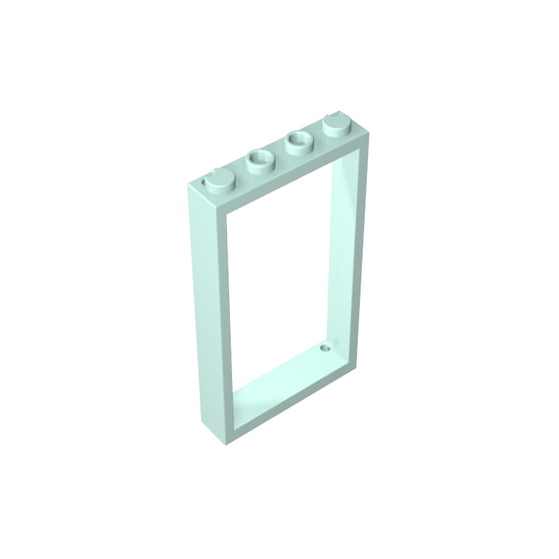 Gobricks 60596 Door Door Frame 1x4x6 Type 2 10 Pieces GDS-874 Compatible with Lego Building Blocks Color:Light Aqua — image 1