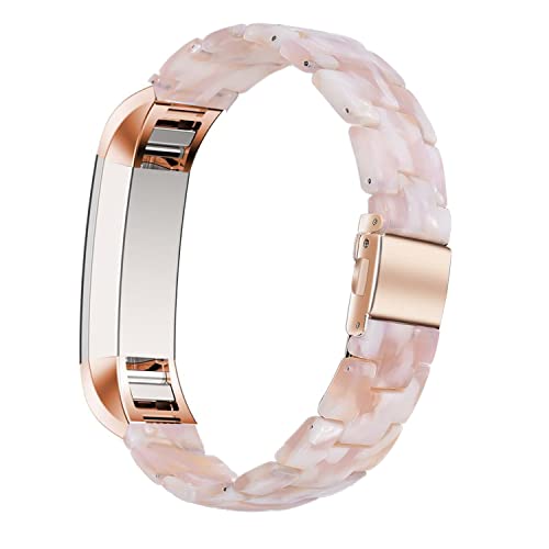 LAREDTREE Pulseira de relógio de resina compatível com Fitbit Alta e Fitbit Alta HR Pulseira de subs
