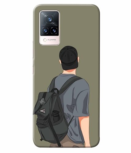 Image of School Boy College Boy Printed Hard Back Case Cover & Compatible for Vivo V21 5G (Multicolor) - D1813