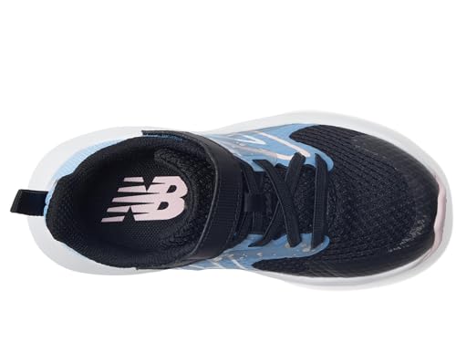 New Balance YTRAVBL2 Running Shoe, Black/Blue Laguna/Light Raspberry, 5 Wide US Unisex Big_Kid