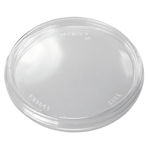 Dart Non-Vented Cup Lids for 10, 12, 14 Oz Foam Cups, Plastic, Clear, 1000/carton (12CLR)