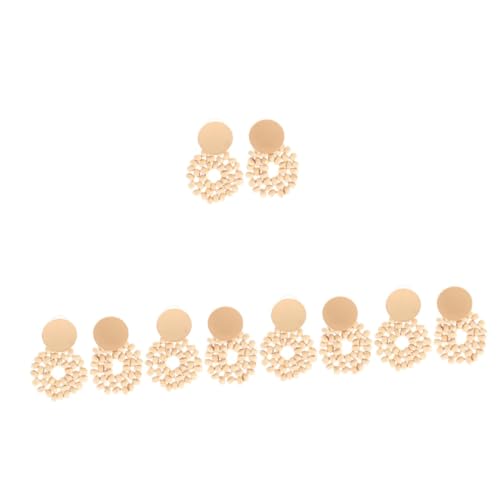 Boucles d'oreilles géométriques tissées pour femmes lot de 2 paires