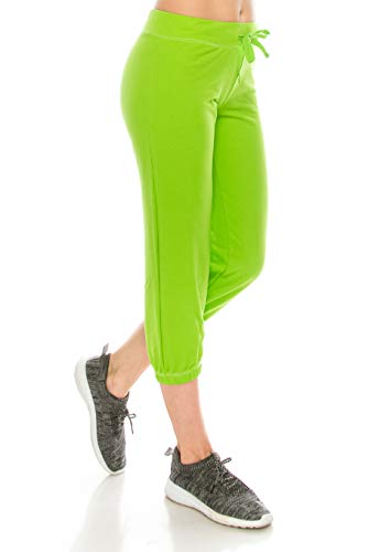 Solid Sports Capri Pants 